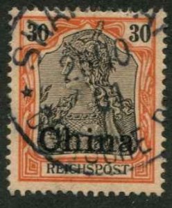 German Offices China SC# 29 China o/p on Germany 30pf Used