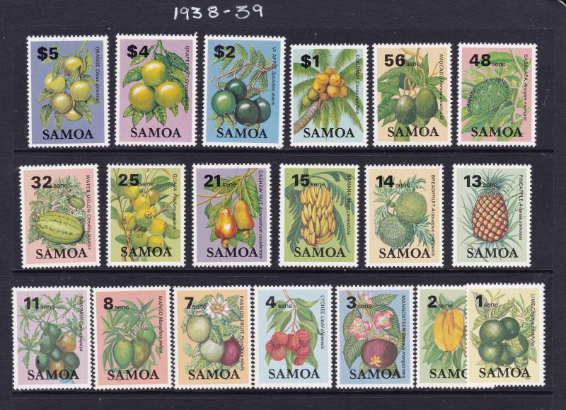 Samoa x 6 MNH sets