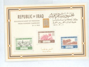 Iraq #335a Mint (NH) Souvenir Sheet (Fauna) (Flora)