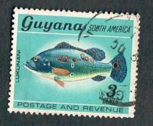 Guyana #41 Fish used single