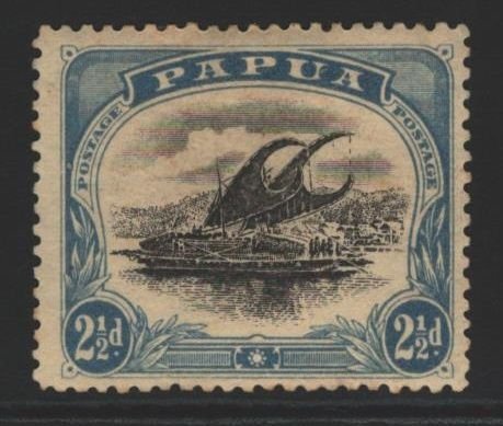 Papua New Guinea Sc#37a MH - Perf 12.5 - pencil on reverse