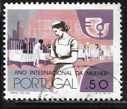 Portugal 1273: 50c Nurse and Hospital Ward, used, F-VF