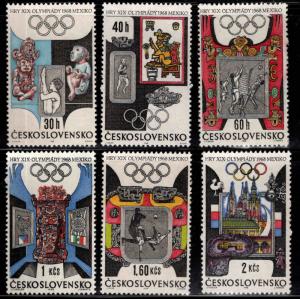 Czechoslovakia Scott 1531-1536 MNG stamp set
