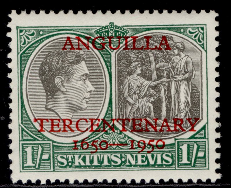 ST KITTS-NEVIS GVI SG90, 6d green & bright purple, M MINT.