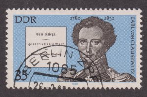 Germany DDR 2092 Carl Von Clausewitz  1980