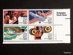 BOBPLATES #C105-8 Olympics Plate Block F-VF MNH SCV=$6.4 ~See Details for #s/Pos