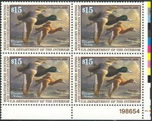 RW66, DUCK PLATE BLOCK XF NH GEM - HARD TO FIND !!! 