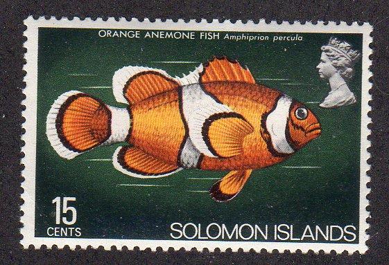 Solomon Islands 240 - Mint-H -Orange Anemone Fish (cv $1.50)