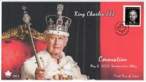 CA23-016, 2023, King Charles III, First Day of Issue, Pictorial Postmark, Ottawa