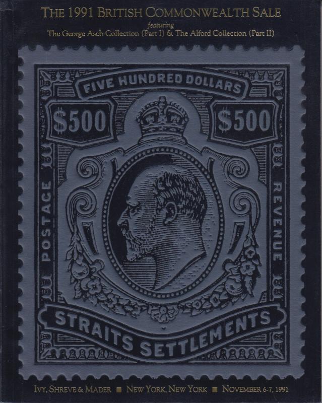 The 1991 British Commonwealth Sale. Ivy, Shreve & Mader Auction. 2 Collections