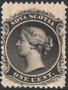 Nova Scotia SC#8a 1¢ Queen Victoria (1860) MLH