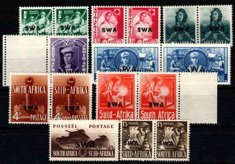 South West Africa #135-43 MNH CV $64.95 (X3914)