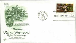 US FDC #1562 Green Artcraft Severe #1C Cachet Chicago, IL American Revolution