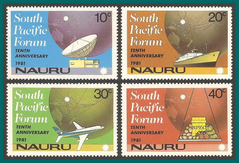 Nauru 1981 South Pacific Forum, MNH 240-243,SG252-SG255