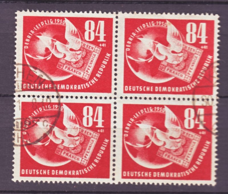 J22443 Jlstamps 1950 germay ddr blk/4 used #b21 dove