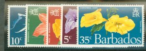 Barbados #348-52  Single (Complete Set)