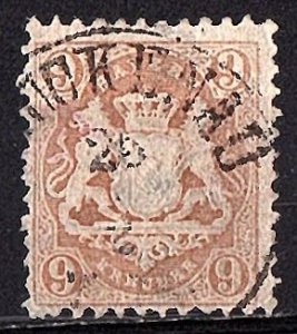 GERMAN STATE - BAVARIA 1870 Scott 27 used