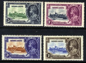 Sierra Leone 1935 KGV Set Jubilee MM SG 181  184 Variety Error on 5d ( F535 )