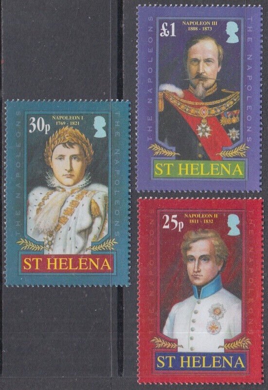 ST HELENA Sc # 914-6 CPL MNH SET of 3 - THE BONAPARTES of FRANCE