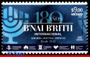 23-28 MEXICO 2023 THE B'NAI B'RITH INTL, 180 YEARS, ORGANIZATION, MNH