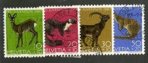 SWITZERLAND B370-3 USED SCV $1.25 BIN $.50 ANIMALS