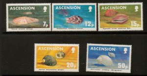 ASCENSION SG349/53 1983 SEA SHELLS  MNH