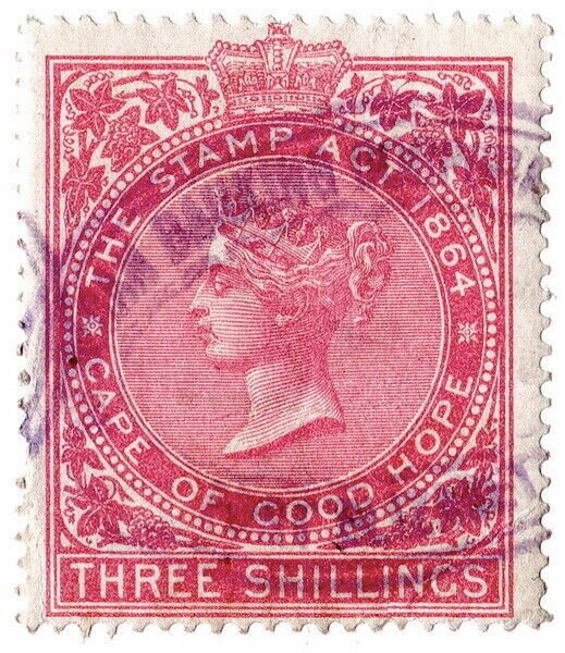 (I.B) Cape of Good Hope Revenue : Stamp Duty 3/- (1885)