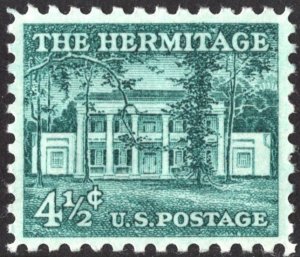 SC#1037 4½¢ The Hermitage Single (1959) MNH