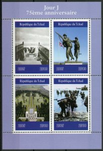 Chad Military Stamps 2019 MNH WWII WW2 D-Day 75th Anniv World War II 4v M/S