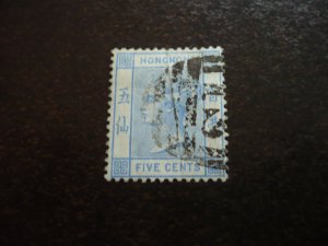 Stamps - Hong Kong (Shanghai) - Scott# 40 - Used Part Set of 1 Stamp