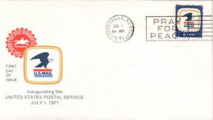 #1396 KS, Coffeyville 7-1-71 USPS FDC