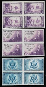 US #754. 755. 771 BLOCKS, SUPERB mint never hinged, blocks,  POST OFFICE FRES...