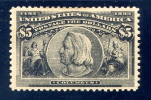 US SCOTT #245 MINT-XF-OG-COUPLE OF LIGHT HINGE MARKS (6/3/24 GP)