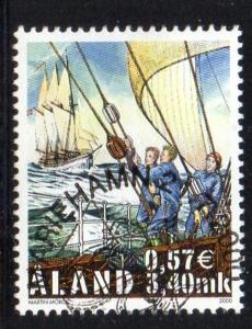 Aland Finland Sc 168 2000 Tall Ships Race stamp used