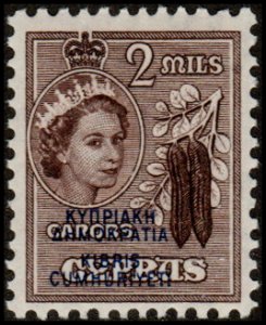 Cyprus 183 - Mint-H- 2m Carobs (Ovpt) (1960) (cv $0.50)