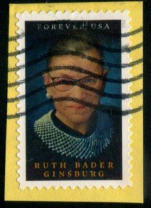 5821 US (66c) Ruth Bader Ginsburg SA, used on paper