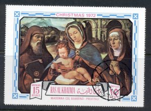 Ras Al Khaima 1972 Mi#893 Xmas Madonna & Child CTO