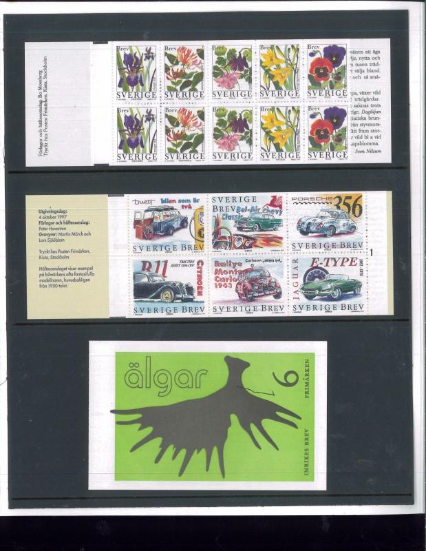 1997 Sweden Swedish Official Booklet Postage Stamp Yearset Collection Svenska