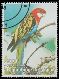 REPUBLIC OF NIGER 1998 STAMP. TOPIC: BIRD. # 8