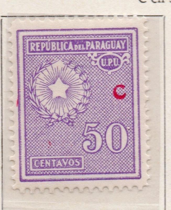 Paraguay 1934-35 Early Issue Fine Mint Hinged 50c. Optd C 169935