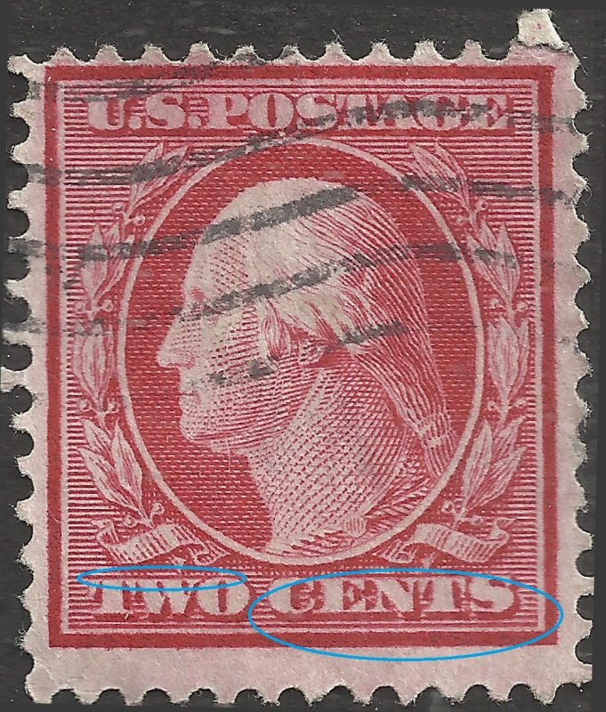 # 332 Used Double Or Shifted Transfer Carmine George Washington