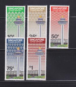 Singapore 382-386 Set MNH Changi Airport