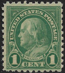 United States #581 1c. Franklin Issue  MNH 