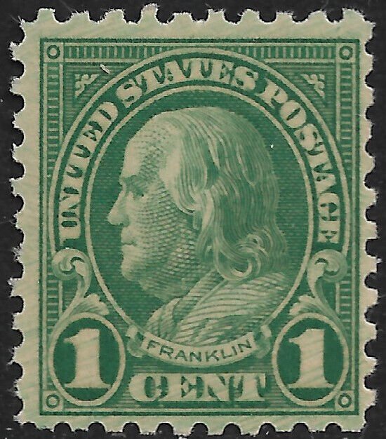 United States #581 1c. Franklin Issue  MNH 