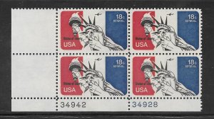 #C87 MNH Plate Block