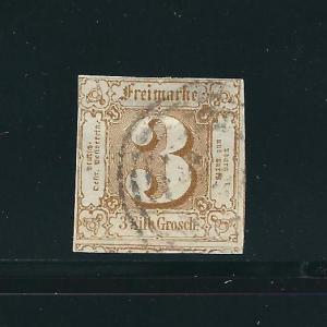Germany Thurn & Taxis 20 Mi 31 Used VF 1863 SCV $55.00