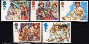 Great Britain 1994 Christmas Complete Mint MNH Set SC 1581-1585