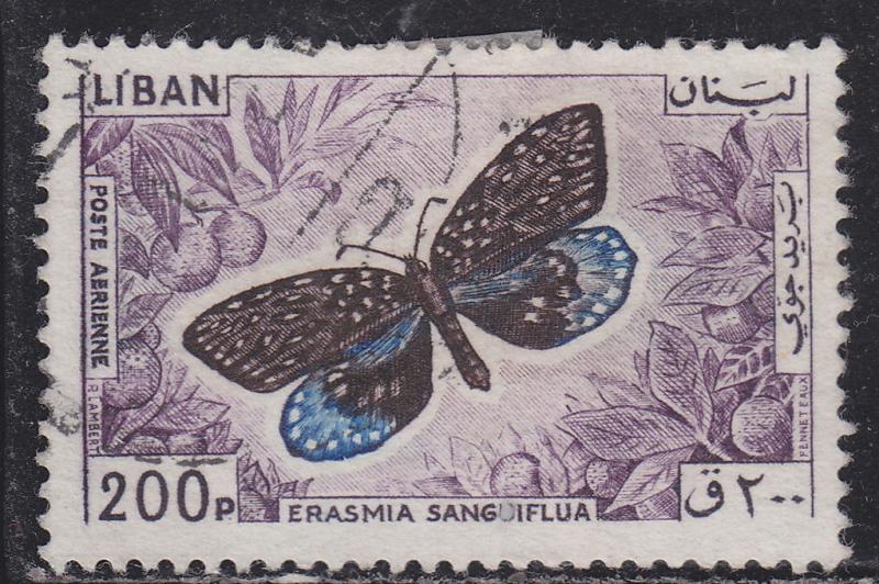 Lebanon C434 Erasmia Sanguiflua 1965