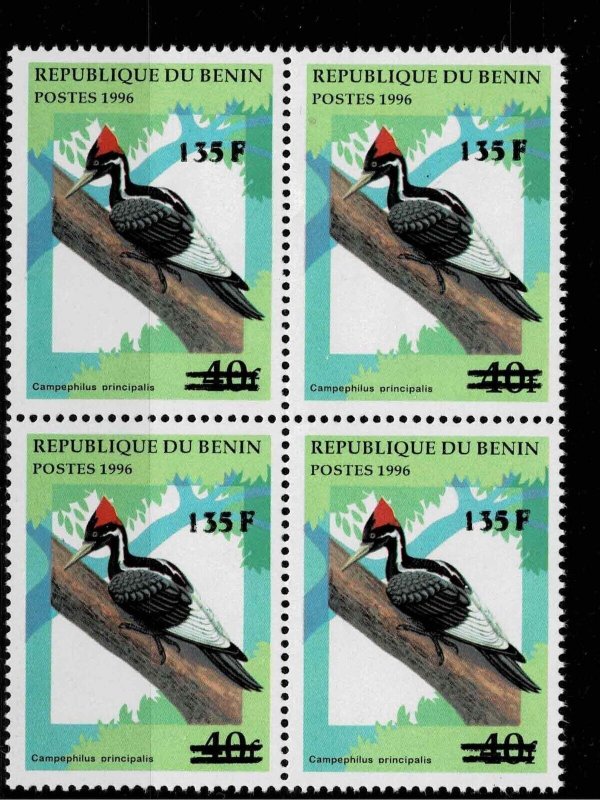 BENIN 2000 Mi A1246 €4000 BIRDS CAMPPHILUS PRINCIPALIS OVERPRINT SURCHARGE MNH -