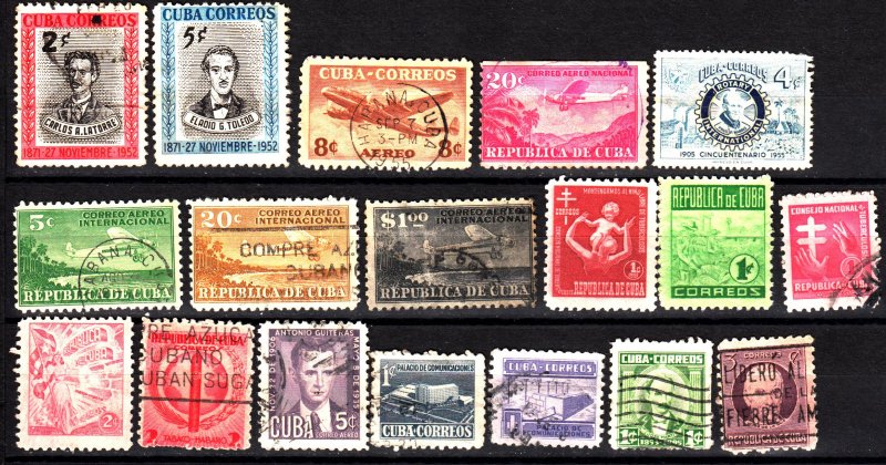 Cuba 18 different used